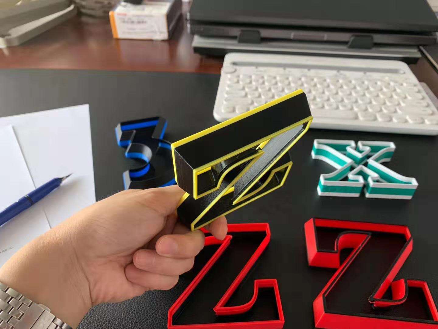 3D打印發光字廣告牌