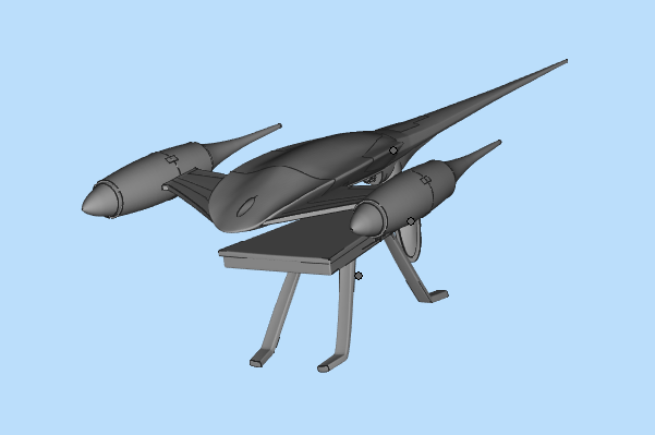 納布N-1星際戰斗機3D模型文件